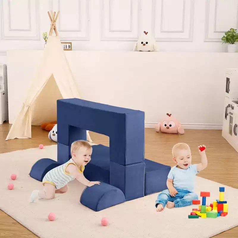 Divano per bambini per neonati, in schiuma con cuscini rimovibili, divano morbido convertibile per leggere, giocare e dormire