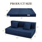 Divano letto pieghevole con cuscino, Poltrona letto convertibile, Materasso per divano pieghevole