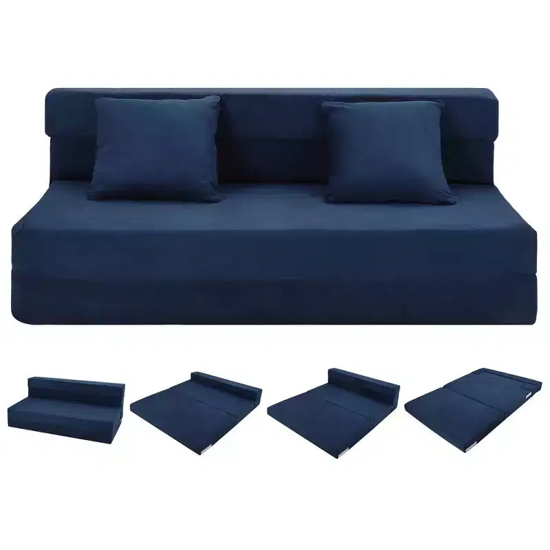 Divano letto pieghevole con cuscino, Poltrona letto convertibile, Materasso per divano pieghevole