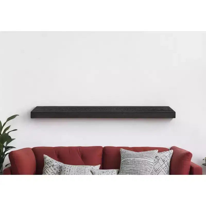 HomeRoots 43 Mensole Galleggianti in Legno Nero