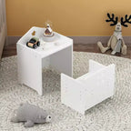 Set Tavolo e Sedie Montessori per Svezzamento Bambini, Set Tavolo e Sedie in Legno per Bambini, Tavolo Attività per Bambini, Sgabelli