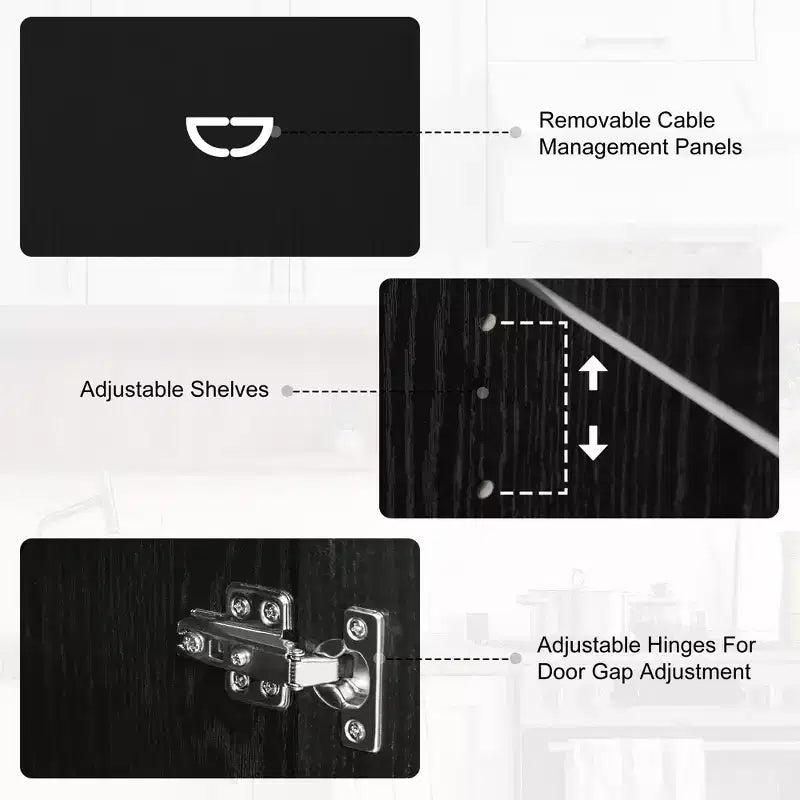 Dovelina 45 Mobili Contenitori Multiuso, Mobile Autoportante, Mobile Porta TV con Contenitore