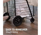 Carrello pieghevole multiuso DMI con ruote, capacità 40 kg, leggero, con custodia per il trasporto