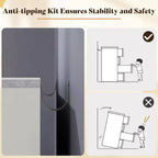 AMERLIFE Comodino con Cassetti Scanalati e Top in Finto Marmo, Cassettiera Ampia per Camera da Letto, Soggiorno, Corridoio, Ingresso