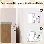 AMERLIFE Comodino con Cassetti Scanalati e Top in Finto Marmo, Cassettiera Ampia per Camera da Letto, Soggiorno, Corridoio, Ingresso