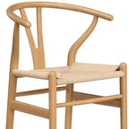 HomeRoots Sgabello da bar da 27 pollici beige e in legno massello naturale, altezza bancone