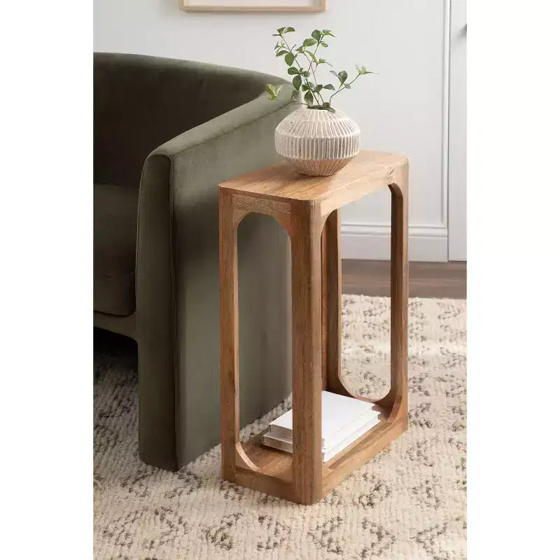 Tavolino sottile in legno Dahl Kate e Laurel