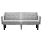 Divano letto a due posti, divano reclinabile regolabile in 3 posizioni, design rialzato da terra per una facile pulizia, divano pieghevole moderno per soggiorno, appartamento, ufficio