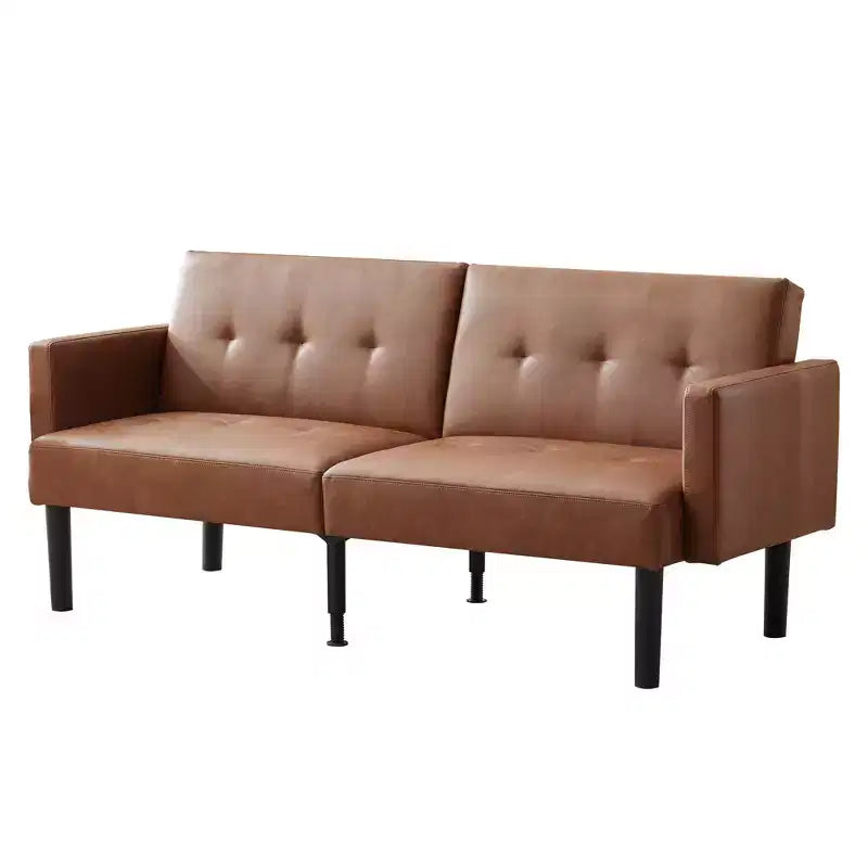 Divano letto a due posti, divano reclinabile regolabile in 3 posizioni, design rialzato da terra per una facile pulizia, divano pieghevole moderno per soggiorno, appartamento, ufficio