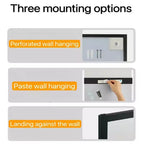 Specchio Whisen a figura intera da pavimento o da parete con cornice in legno, 32*70