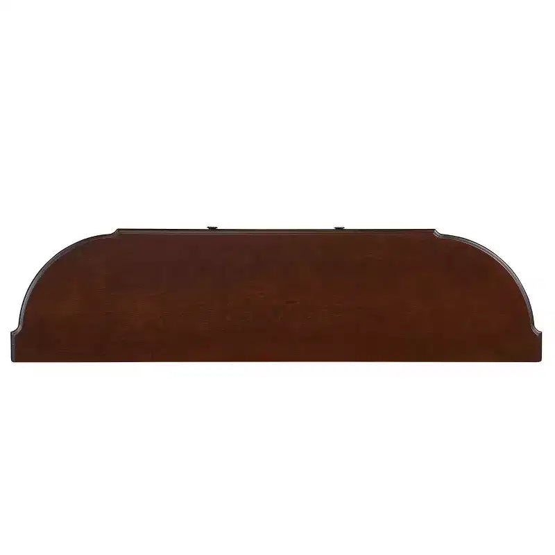 Hostack 52'' Tavolo Consolle Retrò Curvo in Legno con Ripiano Aperto e 2 Cassetti per Soggiorno e Ingresso, Ciliegio