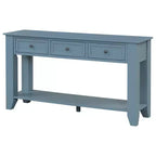 Consolle Luxystar con tre cassetti e ripiano, blu