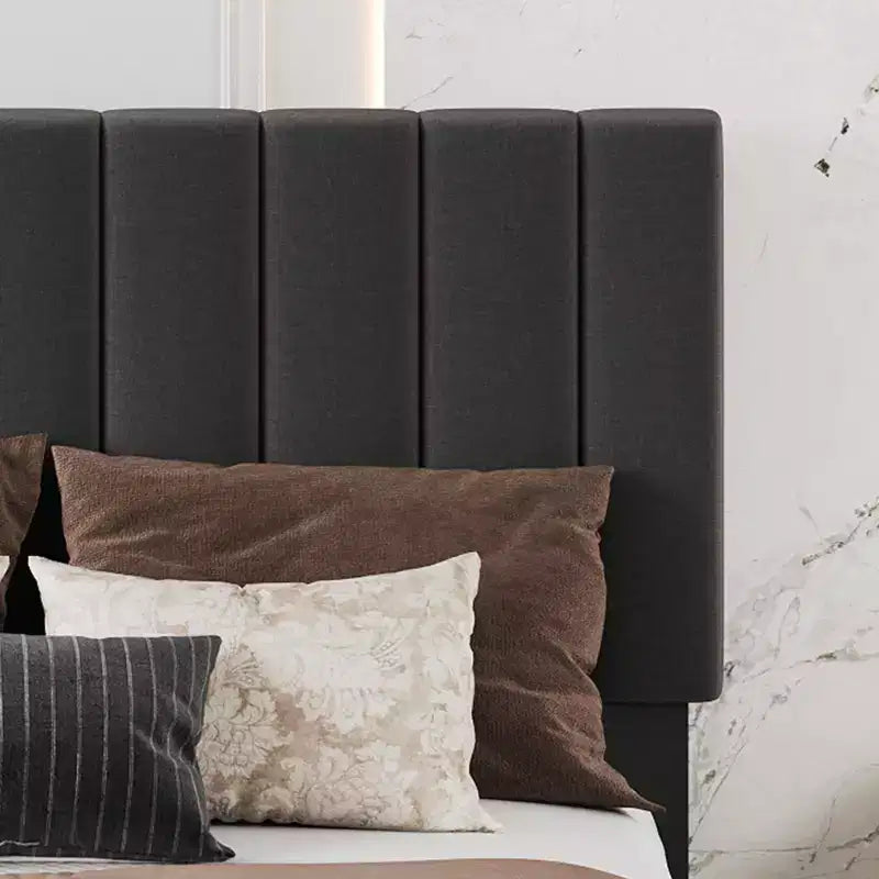 Struttura letto, letto a piattaforma con 4 cassetti contenitore - Testiera regolabile, Supporto a doghe in legno, Nessuna necessità di rete a molle
