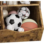 Acekool Libreria per Bambini a 3 Livelli e Mobile Contenitore per Giocattoli, Organizzatore Multi-Scomparto per Camera da Letto, Sala Giochi, Aule, Confezione da 2