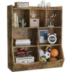 Acekool Libreria per Bambini a 3 Livelli e Mobile Contenitore per Giocattoli, Organizzatore Multi-Scomparto per Camera da Letto, Sala Giochi, Aule, Confezione da 2