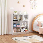 Acekool Libreria per Bambini a 3 Livelli e Mobile Contenitore per Giocattoli, Organizzatore Multi-Scomparto per Camera da Letto, Sala Giochi, Aule, Confezione da 2