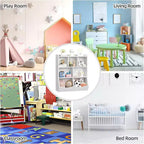 Acekool Libreria per Bambini a 3 Livelli e Mobile Contenitore per Giocattoli, Organizzatore Multi-Scomparto per Camera da Letto, Sala Giochi, Aule, Confezione da 2