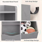 Acekool Libreria per Bambini a 3 Livelli e Mobile Contenitore per Giocattoli, Organizzatore Multi-Scomparto per Camera da Letto, Sala Giochi, Aule, Confezione da 2
