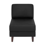 Flash Furniture HERCULES Artemis Sedia da reception imbottita con gambe in legno di noce e piedini regolabili