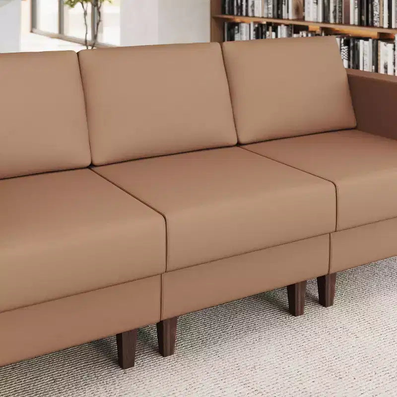 Flash Furniture HERCULES Artemis Sedia da reception imbottita con gambe in legno di noce e piedini regolabili