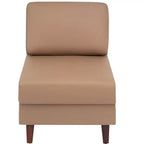 Flash Furniture HERCULES Artemis Sedia da reception imbottita con gambe in legno di noce e piedini regolabili