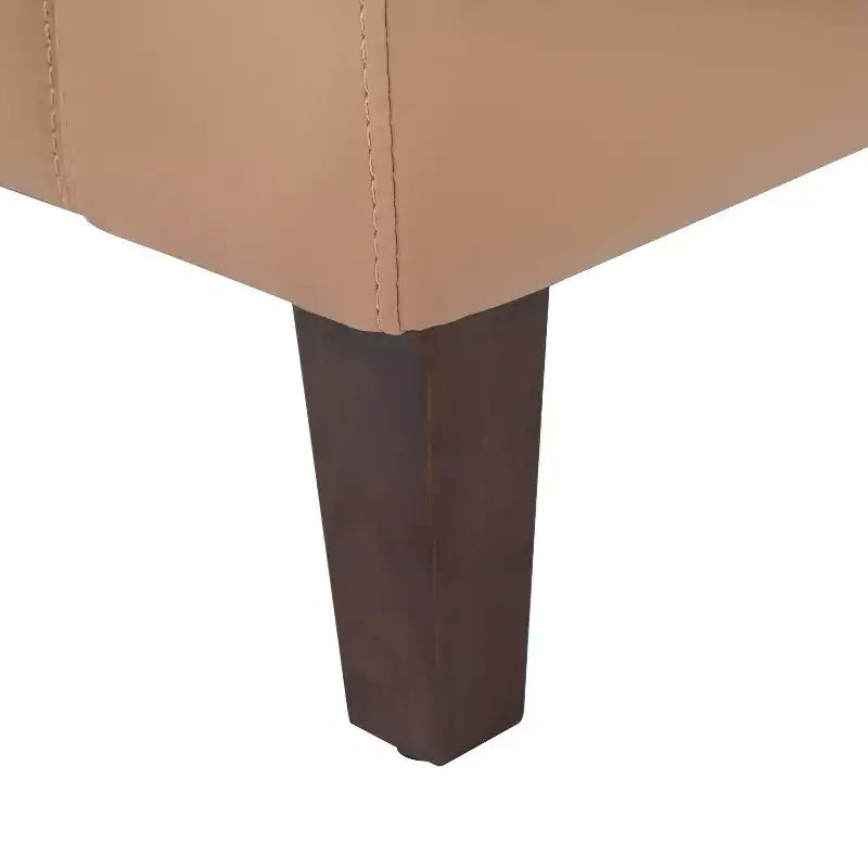 Flash Furniture HERCULES Artemis Sedia da reception imbottita con gambe in legno di noce e piedini regolabili