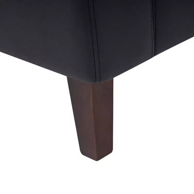 Flash Furniture HERCULES Artemis Set da 3 pezzi per reception imbottito, 8 prese CA/4 porte USB/4 porte USB-C e gambe in legno noce con piedini regolabili