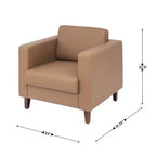 Flash Furniture HERCULES Artemis Set da 3 pezzi per reception imbottito, 8 prese CA/4 porte USB/4 porte USB-C e gambe in legno noce con piedini regolabili