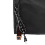 Flash Furniture HERCULES Artemis Set da 3 pezzi per reception imbottito, 8 prese CA/4 porte USB/4 porte USB-C e gambe in legno noce con piedini regolabili
