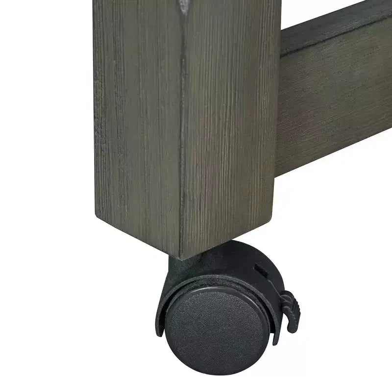 Isola da cucina allungabile con contenitori e prese elettriche, carrello da cucina multi-funzionale retrò su ruote con cassetti e ripiani aperti, grigio