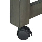 Isola da cucina allungabile con contenitori e prese elettriche, carrello da cucina multi-funzionale retrò su ruote con cassetti e ripiani aperti, grigio
