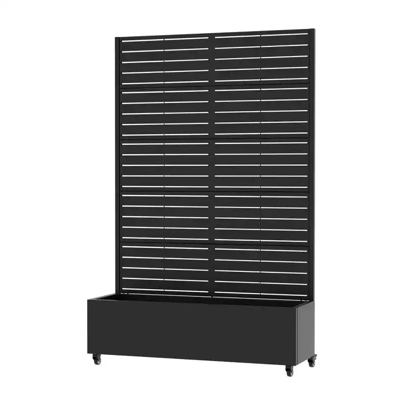 MAYEERTY Star 01 Divisorio in acciaio galvanizzato nero, 72x35x16, 6 pannelli a doppia faccia per la privacy domestica
