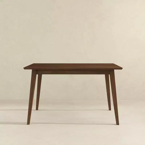 47 Tavolo da Pranzo Rettangolare in Legno Massello Stile Moderno - Tavolo da Colazione Moderno con Bordo Smussato, 4 Posti