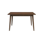 47 Tavolo da Pranzo Rettangolare in Legno Massello Stile Moderno - Tavolo da Colazione Moderno con Bordo Smussato, 4 Posti