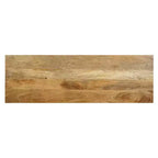 Tavolo consolle Royal Hampton | Piano rettangolare da 48 pollici | Struttura aperta con base a cavalletto | Legno di mango