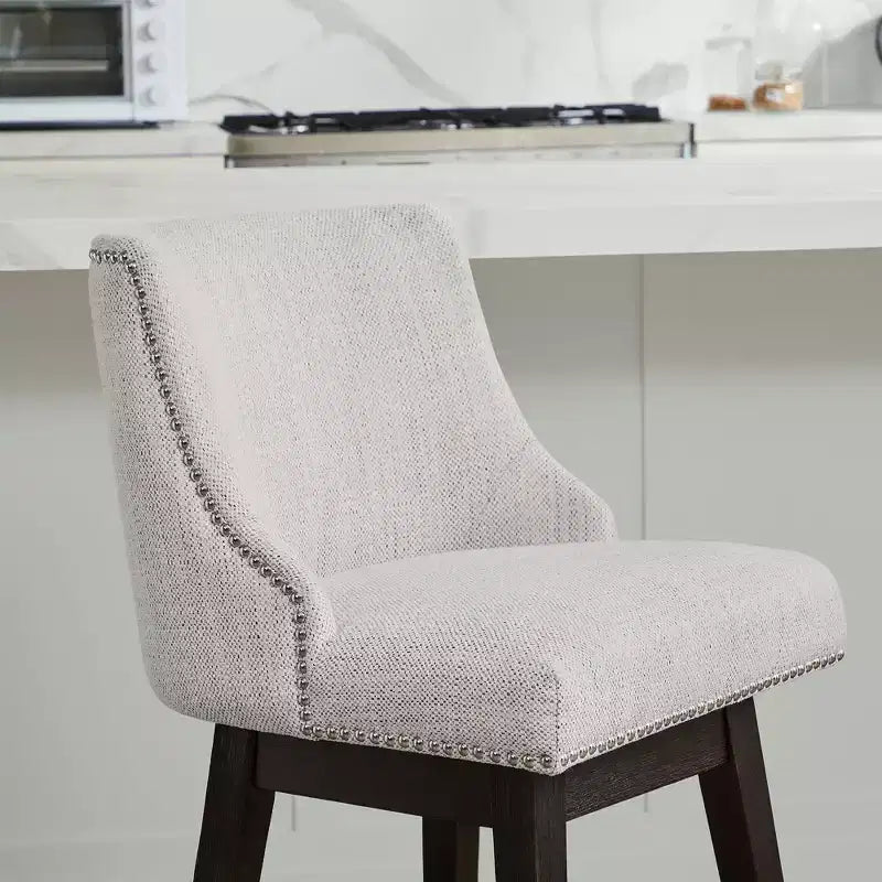 Sgabelli da bar girevoli Spruce&Spring 30 con altezza da bancone imbottiti