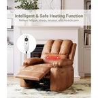 Poltrona reclinabile massaggiante, reclinabile girevole in pelle PU per soggiorno, cameretta o home theater, divano reclinabile ergonomico con portabicchieri