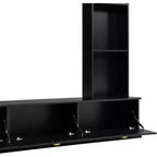 Acekool Mobile TV 4 in 1 con librerie, armadietti e mensole a giorno, design moderno per TV fino a 78 pollici