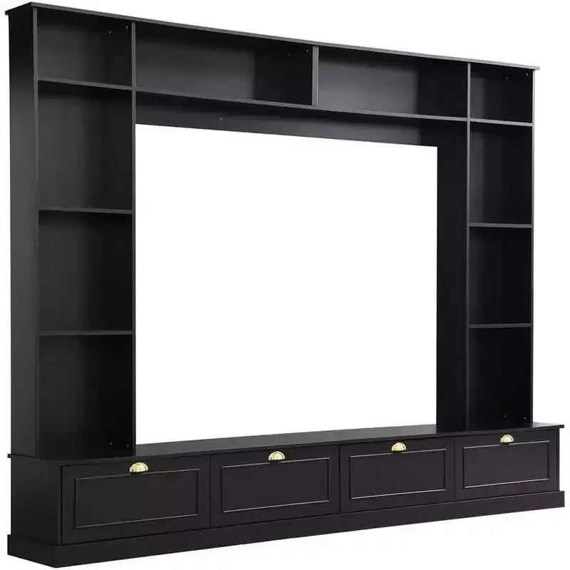 Acekool Mobile TV 4 in 1 con librerie, armadietti e mensole a giorno, design moderno per TV fino a 78 pollici