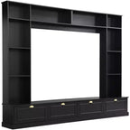Acekool Mobile TV 4 in 1 con librerie, armadietti e mensole a giorno, design moderno per TV fino a 78 pollici