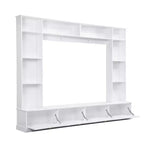 Acekool Mobile TV 4 in 1 con librerie, armadietti e mensole a giorno, design moderno per TV fino a 78 pollici