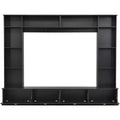 Acekool 4-in-1 Wall Unit Entertainment Center with Bookshelves, Cabinets & Open Shelves, Modern Design for TVs up to 78