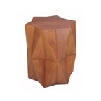 HomeRoots 24 Brown Solid Wood End Table