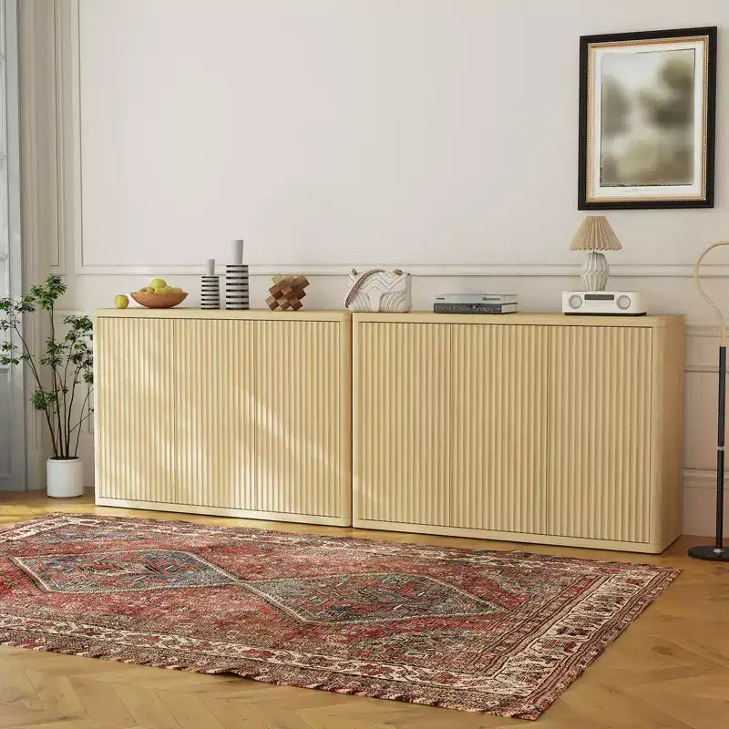 46.7 Credenza Buffet, Mobile Bar per Ingresso, Mobile TV, Armadio/Dispensa in Legno per Cucina Soggiorno