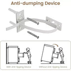 Cassettiera rustica da 114 cm - 4 cassetti e ante scorrevoli alla maniera di un fienile, mobile TV per camera da letto e soggiorno
