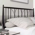 Struttura Letto Matrimoniale, Struttura Letto a Piattaforma Matrimoniale con Testiera, Supporto a Doghe in Metallo Resistente, Base per Materasso, Design Silenzioso, Facile Installazione