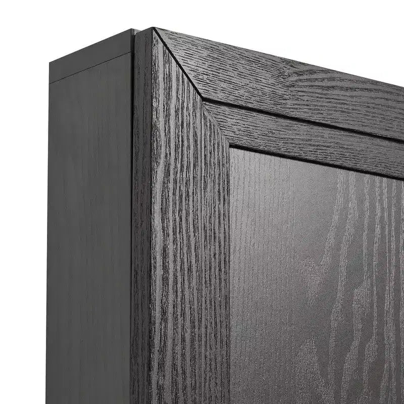 PexFix 62 L x 31 A Credenza Mobile Buffet Mobile Dispensa da Cucina Stile Rustico con Ripiani Regolabili per Cucina Sala da Pranzo Soggiorno Nero