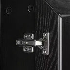 PexFix 62 L x 31 A Credenza Mobile Buffet Mobile Dispensa da Cucina Stile Rustico con Ripiani Regolabili per Cucina Sala da Pranzo Soggiorno Nero