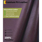 Poltrona Reclinabile Oversize in Pelle Sintetica, Poltrona Reclinabile Manuale con Imbottitura Spessa e Seduta Larga, per Soggiorno o Camera da Letto, Larghezza Extra di 22 Pollici