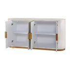 Christopher Knight Home Arvenia, credenza a buffet moderna da 58,3'' con 4 ante e ripiani regolabili